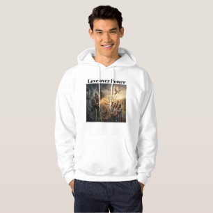 Liebe über Macht - Inspirierende Weltfriedensgrafi Hoodie