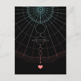 Liebe über postkarte