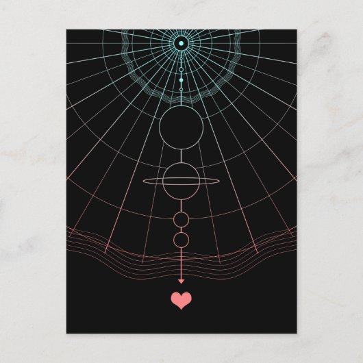 Liebe über postkarte (Vorderseite)