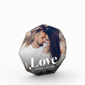 Liebe Überlagern Personalisierter Foto-Block Fotoblock (Links)