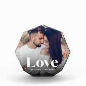 Liebe Überlagern Personalisierter Foto-Block Fotoblock (Vorderseite)