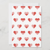 Liebe überlagern Valentinstag-Karte - Rot Einladung (Rückseite)