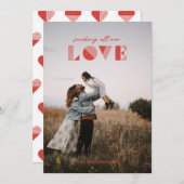 Liebe überlagern Valentinstag-Karte - Rot Einladung (Vorne/Hinten)