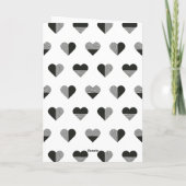 Liebe überlagern Valentinstag-Karte - Schwarz Dankeskarte (Rückseite)