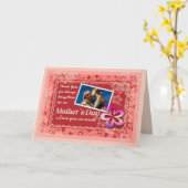 Liebe Überschwemmung Muttertag mit Foto Grußkarte Karte (Gelbe Blume)