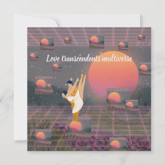 Liebe überwindet Multiverse Einladung (Vorderseite)