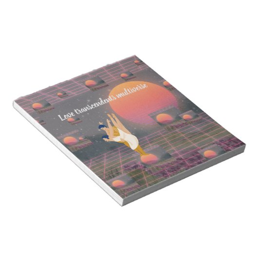 Liebe überwindet Multiverse Notizblock (angewinkelt)