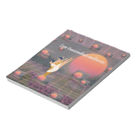Liebe überwindet Multiverse Notizblock (Rotiert)