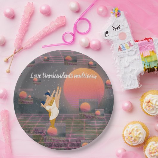 Liebe überwindet Multiverse Pappteller (Party)