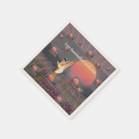 Liebe überwindet Multiverse Serviette (Ecke)