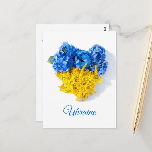 Liebe Ukraine. Art Postkarte (Vorderseite/Rückseite Beispiel)