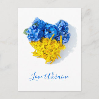 Liebe Ukraine Florale Kunst Postkarte