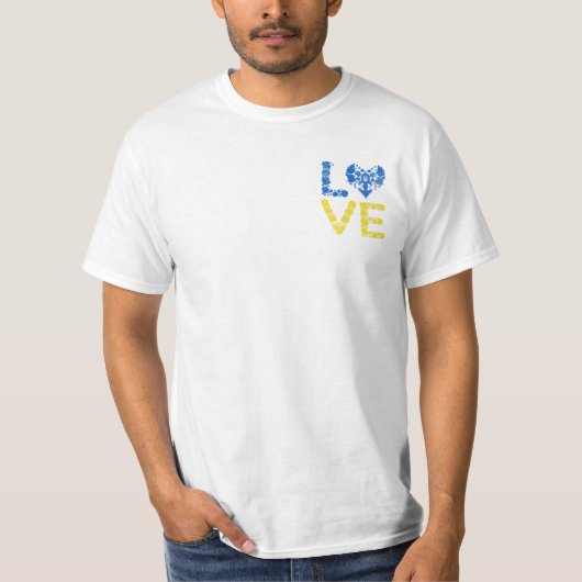 Liebe Ukraine Shirt Herz Ukrainer (Vorderseite)