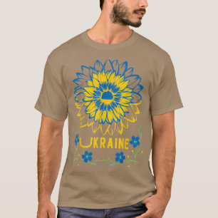 LIEBE Ukraine Sonnenblume ukrainische Flagge mit d T-Shirt