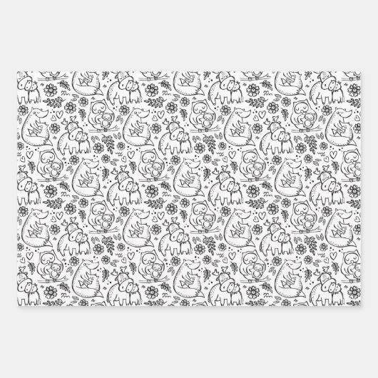 Liebe-Umschlag Papier Set von 3 (Vorderseite 2)