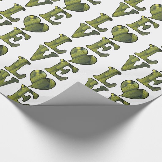 Liebe-Umschlagpapier Geschenkpapier (Ecke)