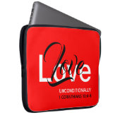 LIEBE UNBEDINGT AGAPPE Christliches Notebook Laptopschutzhülle (Vorne Rechts)