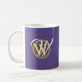 LIEBE UNBEDINGT Monogramm Christlich Lila Kaffeetasse (Links)