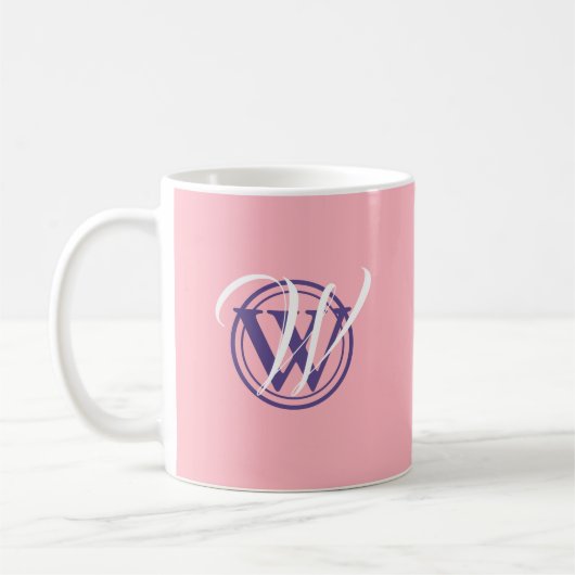 LIEBE UNBEDINGT Monogramm Christliche Schrift Kaffeetasse (Links)