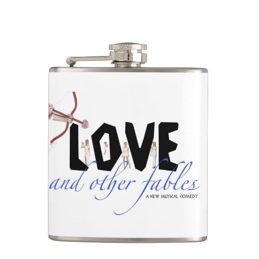 Liebe und andere Fabel-Flasche Flachmann (Vorderseite)
