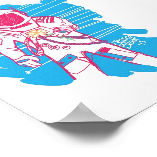 Liebe und Astronauten Originale Poster (Ecke)