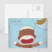 Liebe und Bananen Postkarte (Vorne/Hinten)
