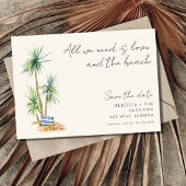 Liebe und Beach Wedding Save the Date