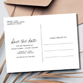 Liebe und Beach Wedding Save the Date Ankündigungspostkarte