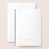 Liebe und Beileid für den Frieden Folienkarte (Rückseite mit Umschlag)