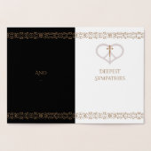 Liebe und Beileid für den Frieden Folienkarte (Innenseite)