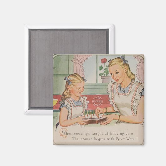 Liebe und Betreuung starten mit dem Pyrex-Software Magnet (Vorderseite/Rückseite)