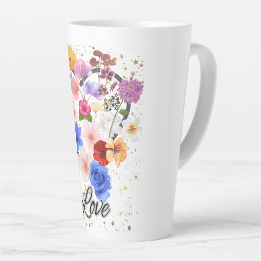 Liebe und Blume Milchtasse (Rechte Ecke)