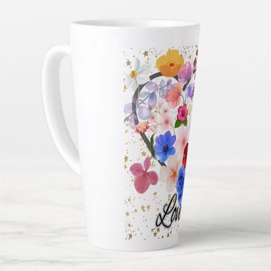 Liebe und Blume Milchtasse (Linke Ecke)