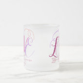 Liebe und Blume mit Pfeil Mattglastasse (Mittel)