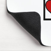 Liebe und Broccoli-Symbole Mousepad (Ecke)