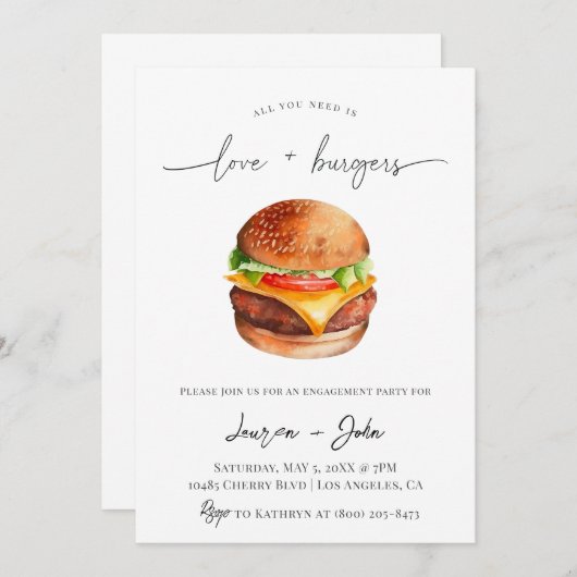 Liebe- und Burgerbeteiligungspartei Einladung (Vorne/Hinten)