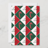 Liebe und Candy Canes Einladung (Vorderseite)