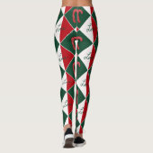 Liebe und Candy Canes Leggings (Rückseite)
