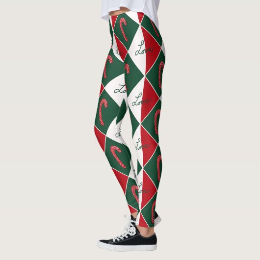 Liebe und Candy Canes Leggings (Links)