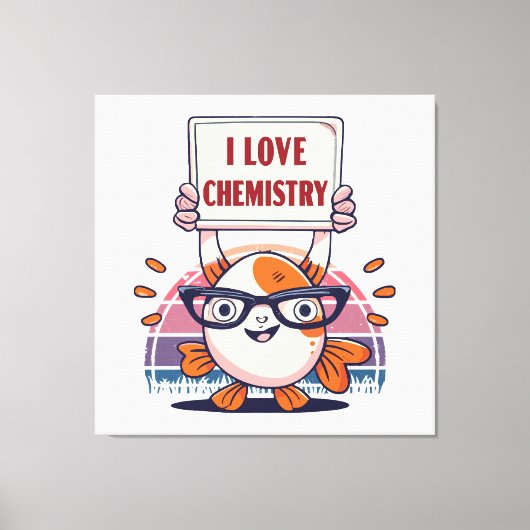 Liebe und Chemie Leinwanddruck (Vorderseite)