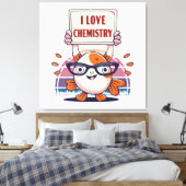 Liebe und Chemie Leinwanddruck (Insitu (Schlafzimmer))