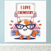 Liebe und Chemie Leinwanddruck (Insitu (Holzboden))