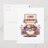 Liebe und Chemie Postkarte (Vorne/Hinten)