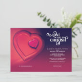 Liebe und Cherish, zwei Herzen, Ankündigung (Stehend Vorderseite)