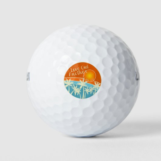 Liebe und Christliches Design Golfball (Vorderseite)