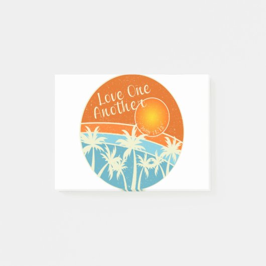 Liebe und Christliches Design Post-it Klebezettel (Vorderseite)