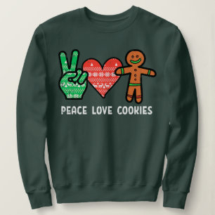 Liebe und Cookies Santa Gingerbrot lo Sweatshirt