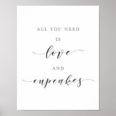 Liebe und Cupcakes Poster (Vorne)