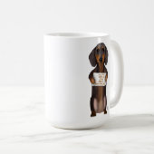 Liebe und Dackel Kaffeetasse (VorderseiteRechts)