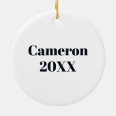 Liebe und Dackel Keramik Ornament (Hinten)